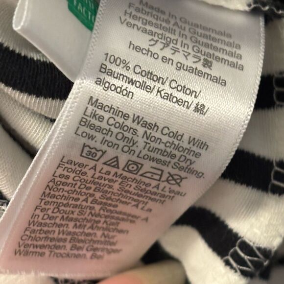 J. Crew Black and White Short Sleeve Tee - Picture 4 of 6